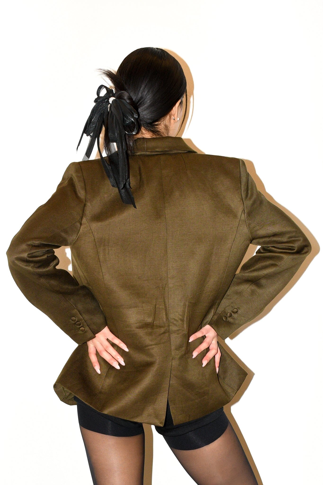 Olive Lotus Affair Blazer AFFAIRMUSE