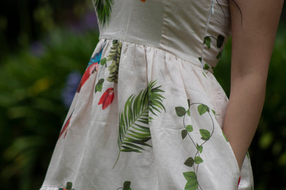 Gardenia Dreams Long Tiered Dress AFFAIRMUSE 